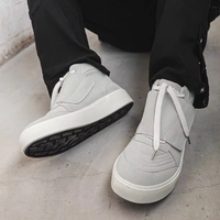 Chaussures de marche décontractées pour hommes, design tendance, lacets, semelle extérieure en PVC, cuir gaufré, respirantes et légères