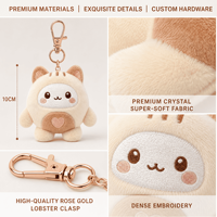 Highland Cow Meadow Pals Blind Box, Jouet en peluche personnalisé, Porte-clés animal en peluche, Blind Box, Vente en gros, OEM ODM, Approvisionnement direct usine