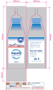 Plastic Packaging Bottle Sha PET PE Printed Water Bag <b>Film</b> Roll for Packing 500ml Capacity for Individual W - Product Image 5