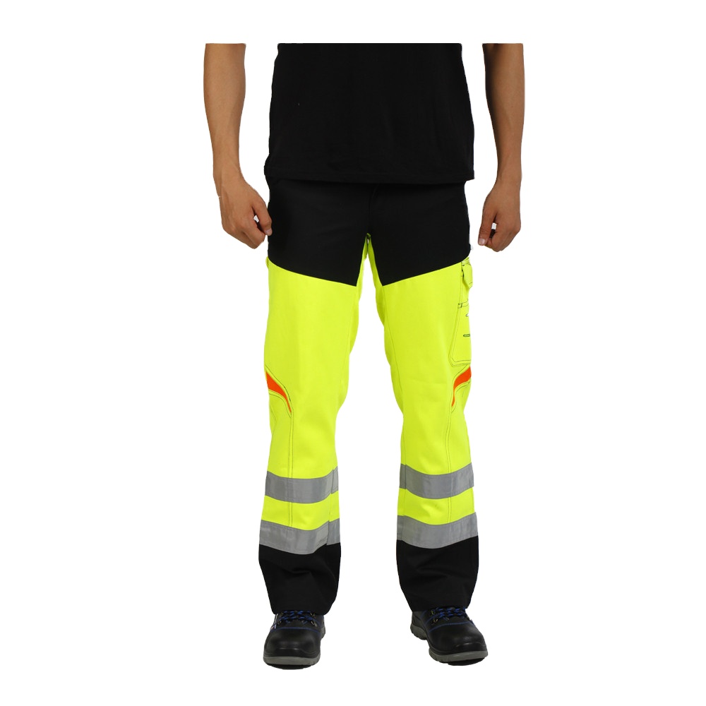 Hi Vis Men's Workwear Trousers with Multi-Pockets Customizable Logo Reflective Safety Clothing