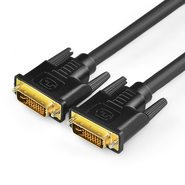 Dual Link DVI Cable DVI-I 24+5 2K@60Hz Digital&Analog Signal Charging Station Display Cable 1080P/144Hz