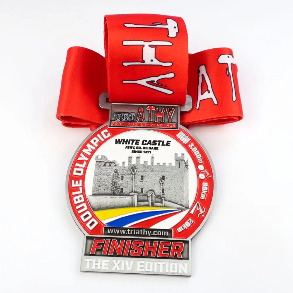 도매 저렴한 사용자 정의 디자인 자신의 로고 빈 3D 골드 금속 수상 마라톤 실행 스포츠 메달
