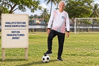 Maillot de football à manches longues pour hommes en tissu jacquard avec col en V pour les projets de collectes de fonds d'équipes, commandes d'équipes disponibles