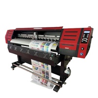 เครื่องพิมพ์วอลเปเปอร์ดิจิตอล1440Dpi Dx5/Dx7หัวสติ๊กเกอร์แบนเนอร์ Flex Printing เครื่องพิมพ์ตัวทำละลาย Eco