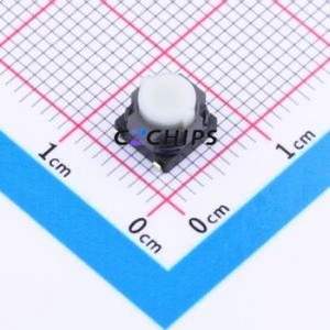 EVQP1Y05M Tactile Switch SMD,6x6.1mm Switch Single Pole Single Throw Round Button 2.5N Vertical Mount - Product Image 1