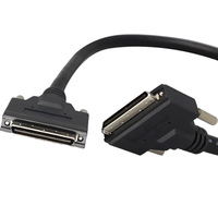 Kabel Perakitan Konektor Centronics 36/50/68 Pin Pria ke Wanita Kustom, Konektor MDR Industri, Kabel Adaptor Komunikasi Data OEM