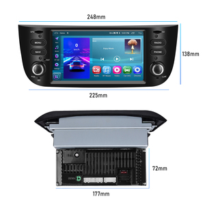 Podofo đôi DIN <span class=keywords><strong>Android</strong></span> xe Đài phát thanh stereo 6.2 "Màn hình cảm ứng Carplay & <span class=keywords><strong>Android</strong></span> tự động cho Fiat Punto 2010-2016/Linea 2012-2015 - Product Image 4