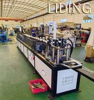 Machine de formage de profilés en acier cornière - Profilatrice de profilés en C avec poinçonnage automatique pour la fabrication de conduits carrés