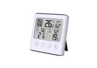 Thermomètre numérique LCD, hygromètre d'intérieur, moniteur électronique de température et d'humidité, horloge numérique de bureau, thermomètre