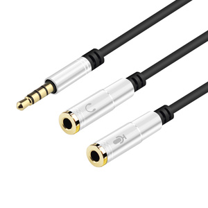 Veggieg Chất Lượng Cao Headphone Splitter 3.5Mm Nam Để <span class=keywords><strong>2</strong></span> Cổng 3.5Mm Nữ Stereo Y Splitter Cho Tai Nghe/Loa - Product Image 2