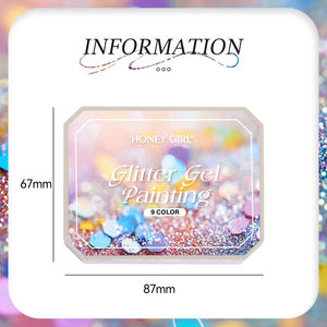 HONEY GIRL Professional Salon DIY UV Nail Polish Set Nine-Grid Pallet <span class=keywords><strong>Palette</strong></span> Soak-Off Diseñador francés LED Platinum Painting Gel - Product Image 3