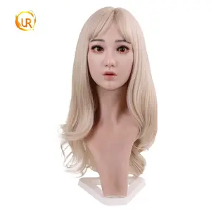 Artificial Realistic Silicone Female Mask Jewelry Display Props Necklace Jewelry Stand Storage woman mask full silicone