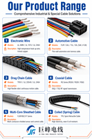 Kabel Sinyal Terproteksi UL20276 Kawat Twisted Pair untuk Motor Servo Encoder Kontrol Gerak Mesin Kamera Visi Robot Sambungan