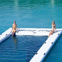 Grand filet de protection gonflable à point de goutte d'eau, dwc Double couche, pour piscine d'eau, océan, mer, avec filet de gelée
