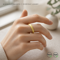 Bague en céramique de zircone jaune vibrante de 3 mm, construction ultra-légère, dureté 9 Mohs, ne raye jamais, idéale pour un cadeau