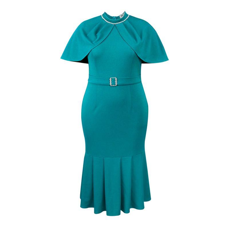 green church dress amazon Latest Womens Summer Dresses Solid Color Elegant Knee Length Simple Women Ladies Office neckline:plunge