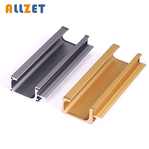 Modern Fancy Gold Black Aluminum Alloy Door Drawer Kitchen Cabinet Handles