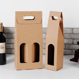 Sacs en papier kraft avec logo imprimé bouteille en verre design personnalisé vente en gros sacs en papier kraft <span class=keywords><strong>vin</strong></span>/bière à bas <span class=keywords><strong>prix</strong></span> - Product Image 1