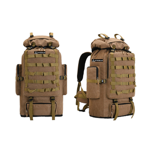 BPL18 toile 100L grande capacité Expansion sac à dos fermeture à glissière pour voyage Sports de plein air Camping exportation transfrontalière - Product Image 1