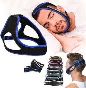 Komfortable Neopren-<span class=keywords><strong>Anti</strong></span>-Schnarch-Kiefer-Unterstützung <span class=keywords><strong>Anti</strong></span>-Schnarch-Kinnriemen Tiefschlaf Einstellbar Stop Schnarchen Nasen clip - Product Image 6
