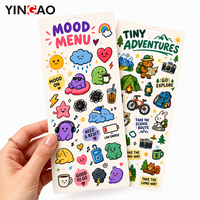 Ensemble d'autocollants personnalisés Kawaii mignons, animaux de dessin animé découpés pour journal, scrapbook, ordinateur portable, bouteille d'eau, coque de téléphone, ensemble de décoration