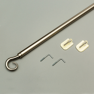 Tringle à rideau réglable de draperie de café de <span class=keywords><strong>prix</strong></span> bas, nouvelle tringle de fenêtre décorative de conception, ensemble de tringles à rideaux de café - Product Image 4