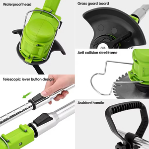 Tondeuse à gazon électrique, taille-bordures, tondeuse à gazon, 21V, lithium-ion, sans fil, kit de débroussailleuse, <span class=keywords><strong>coupe</strong></span>-herbe, outils de jardinage - Product Image 4