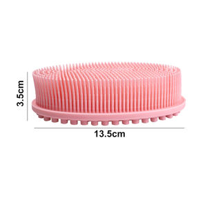 Yun Double-face Silicone spazzola da bagno a setole morbide sensoriali allenamento tattile strumento di massaggio con corda appesa pennelli per la pulizia del bambino - Product Image 4