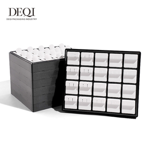 DEQI Portable Moden Style Jewelry <strong>Display</strong> Tray Jewelry <strong>Display</strong> Tray <strong>Ring</strong> Earring Pendant <strong>Display</strong> Organizer Plastic Jewelry Tray - Product Image 6