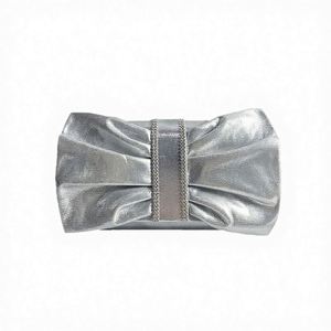 Bolso de mano metálico de diseño artesanal para novias, elegante y hecho a mano para mujer - Product Image 3