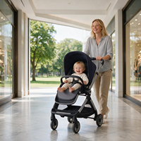 Poussette Bébé Confortable Tout-Terrain à Grandes Roues Anti-Choc pour Routes Urbaines – Offre Spéciale