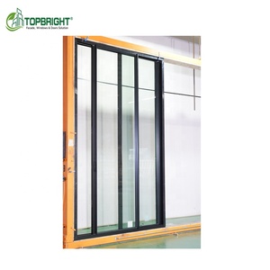 Topbright trượt nhà cửa hoạt động trơn tru giá rẻ mỏng Khung kiểu dáng đẹp kính nhôm cửa trượt - Product Image 3