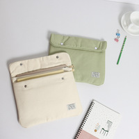 Sac pour ordinateur portable et tablette en toile, couleur unie, simple, pour étudiants, grande capacité, ultra-léger, portable, protection pour ordinateur portable, pour femmes, 14 pouces