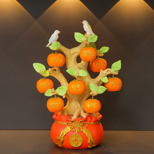 Ornement de pommeau de pin en résine de style chinois, pièce unique, décoration de pot, cadeau de déménagement - Product Image 2