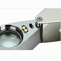 Portable Pocket 20X Full Metal Optical Foldable Jewelry Loupe Magnifier for Jeweler Coins Stamps Antiques