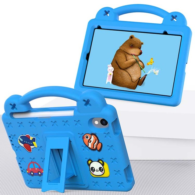 New Style Case for iPad Mini 6 8.3 Inch 2021 Kids Friendly EVA Foam Handle Folding Bracket Cartoon Shockproof Cover