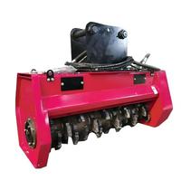 Mini Escavatore Skid Steer ad Alto Flusso con Trituratore Forestale e Cippatrice in Vendita