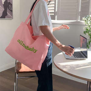 Customizable <b>large</b> capacity handbag, customized logo <b>canvas</b>, <b>large</b> capacity shopping <b>bag</b> - Product Image 5