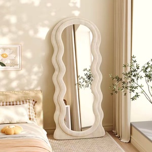 Espejo de pie de cuerpo entero <span class=keywords><strong>ECOLIVING</strong></span> Aesthetic Arch Art Deco con marco de aleación de aluminio, borde delgado, espejo grande para decoración del hogar - Product Image 2