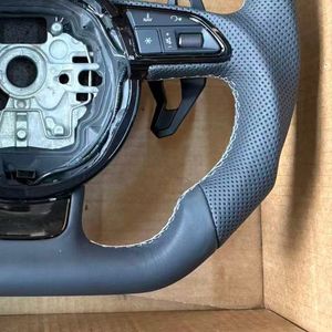 Volante in Pelle per Auto <span class=keywords><strong>Audi</strong></span> B8 B9 <span class=keywords><strong>A1</strong></span> A3 A4 A5 A6 S3 S4 S5 S6 S7 RS3 RS4 RS5 Q3 Q5 Q7 RS6 R8 TT A7 TTRS Accessori Auto - Product Image 5