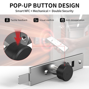 <span class=keywords><strong>Serratura</strong></span> per Tapparelle Senza Fili, Senza Foratura, Senza Batteria, NFC, con Pulsante Pop-up, per Retrofit Diretto di Vecchie Serrature per Tapparelle Avvolgibili - Product Image 2