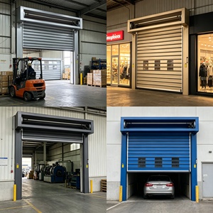 Rolling Aluminum Alloy Vision Panel Commercial <b>Door</b> | High Speed & Secure for Industrial & Retail Use - Product Image 5