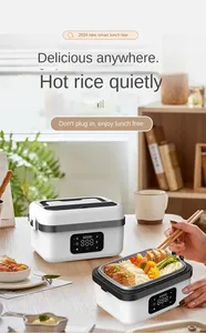 Boîte à lunch électrique 1L en acier inoxydable et plastique pour le bureau, <span class=keywords><strong>la</strong></span> maison, <span class=keywords><strong>la</strong></span> voiture, l'extérieur, pour garder les aliments au chaud - Product Image 5