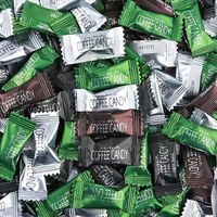 Wholesale OEM ODM Health Snacks Zero Added Low Sugar Coffee Candy Individual Package Vanilla Lemon Flavour Coffee Bean Candy