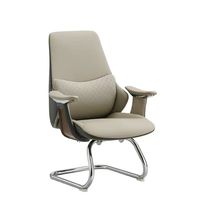 Chaise de bureau de direction ergonomique en cuir PU de luxe avec fonction pivotante à 360°, réglable en hauteur et inclinable, structure moderne en aluminium