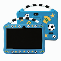 Étui de tablette en silicone OEM/VEIDOO 7 pouces, design robuste anti-chute, logo personnalisé de haute qualité, bleu/vert, résistant aux chocs, étanche