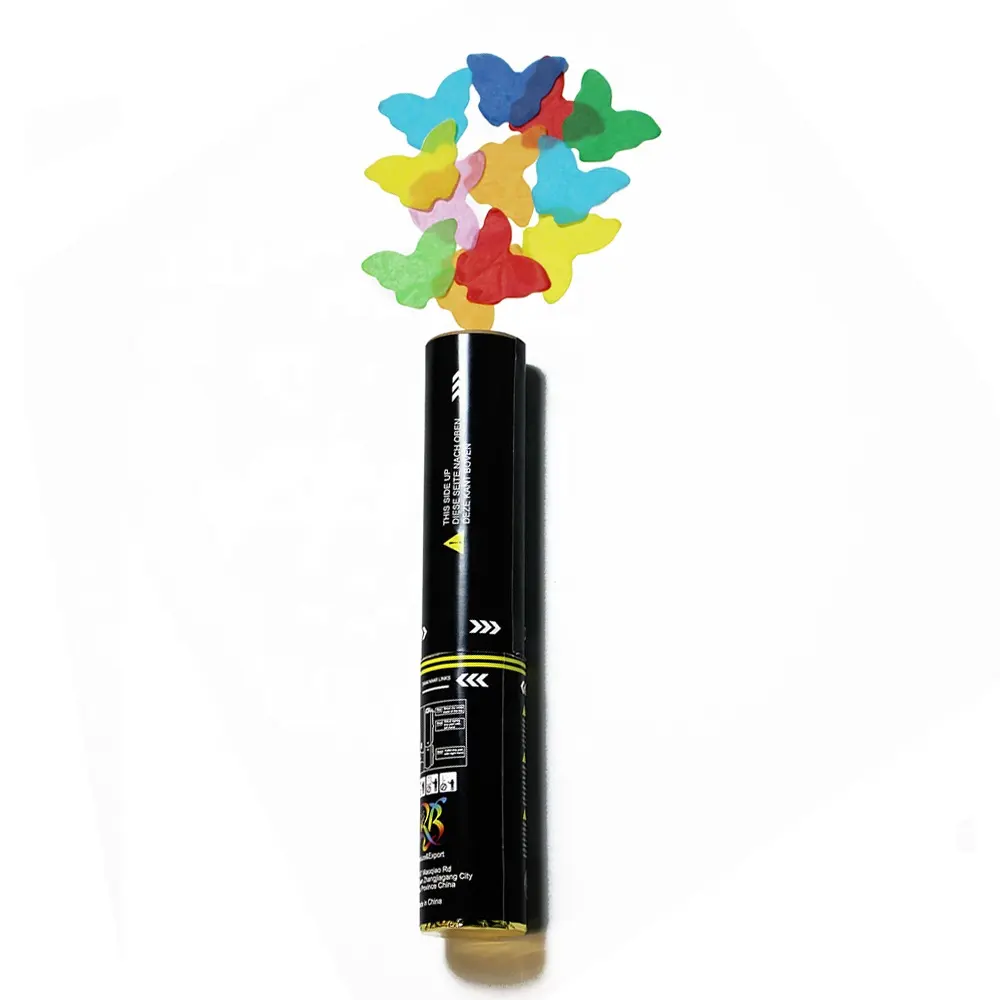 Wholesale China 12 Inches Handheld Color Biodegradable Paper Compressed Air Party Popper Stage Decoration Confetti Cannon