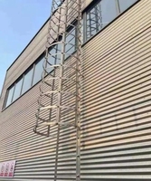 Échelle de secours suspendue au mur pour entrepôt, cage en fer, pour évacuation d'urgence