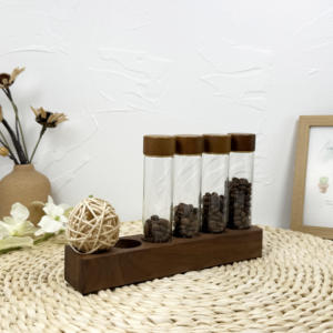 Bouteilles de flacons de tube en verre transparent vides de 37mm avec tubes de stockage de bouchons à vis pour bouteilles de souhait - Product Image 4