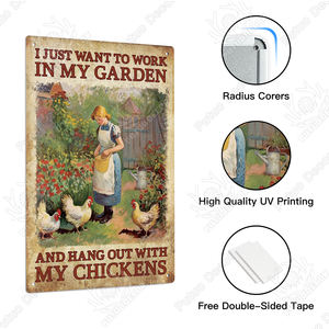 ป้ายโลหะวินเทจลายแมวดำสไตล์เรโทร สำหรับตกแต่งผนังห้องน้ำ สวน หรือห้องนั่งเล่น - Product Image 3